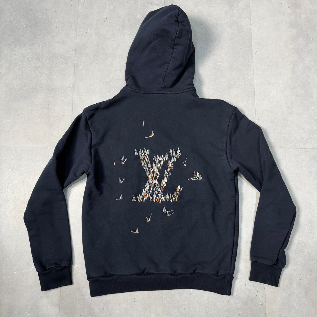 Louis Vuitton Navy Hoodie ( M )