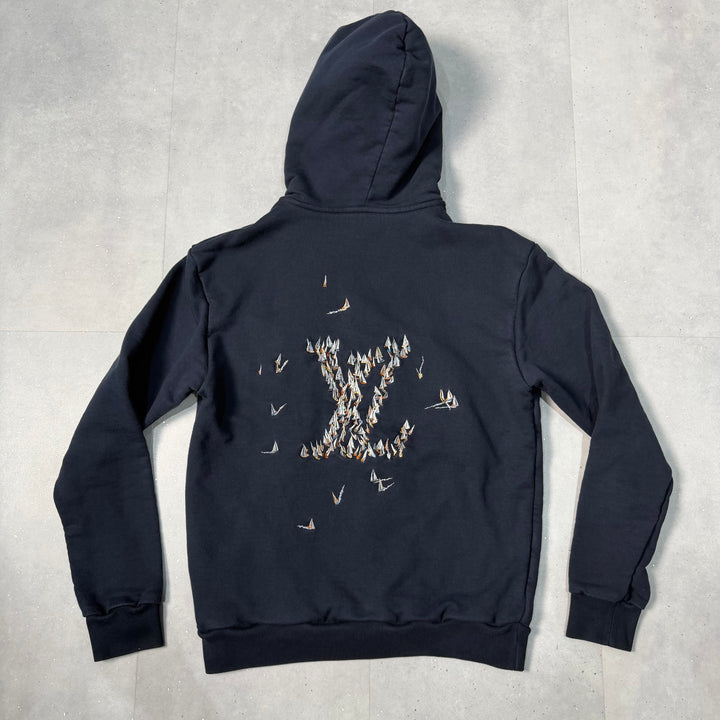 Louis Vuitton Navy Hoodie ( M )